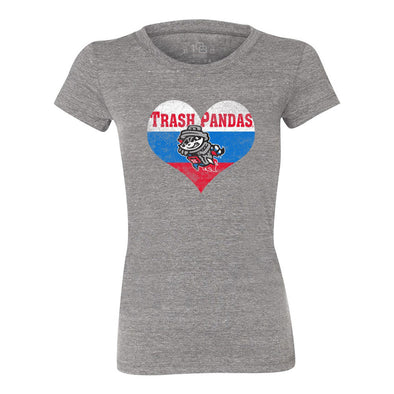 Ladies Gray Heart T-shirt