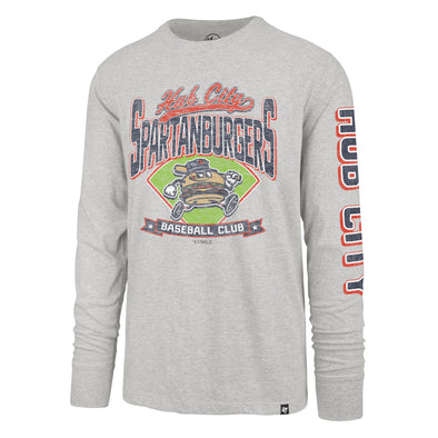 Adult Grey Fair Ball L/S 47 Tee
