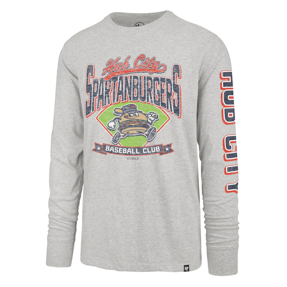Adult Grey Fair Ball L/S 47 Tee