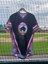 Buffalo Bisons Autographed & Game Worn Sublimated Hockey Black Jersey - Josh Kasevich #3 Size 46
