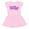 Infant Tonal Trash Pandas Bellerina Pink Dress
