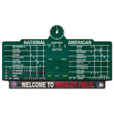 Chicago Cubs Scoreboard Sign  11 x 17"