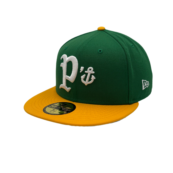A's Themed P Anchor Fitted Hat