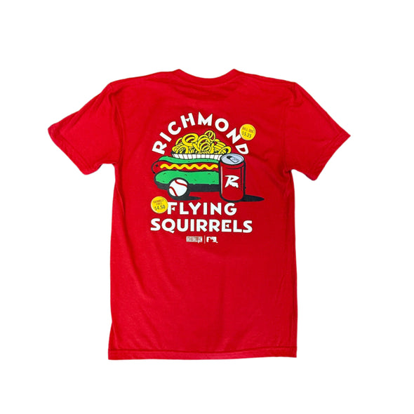 Richmond Flying Squirrels Baseballism Ballpark Food Tee