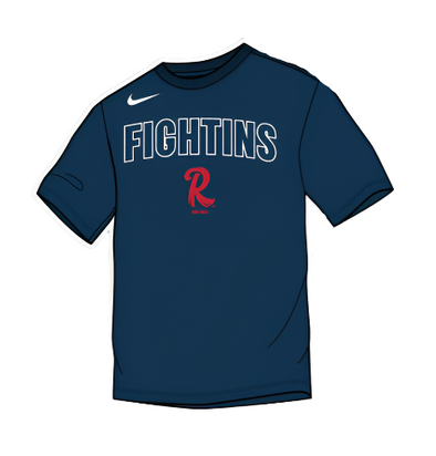 Nike Dri-Fit Navy Fightins Cotton Tee
