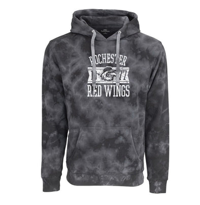 Rochester Red Wings Black Tie Dye Hoodie