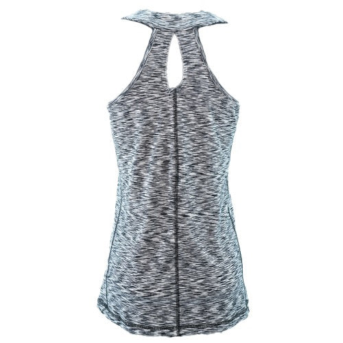 NE Women's grey keyhole tank top