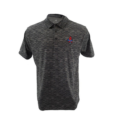 Antigua Heather Black Static Polo