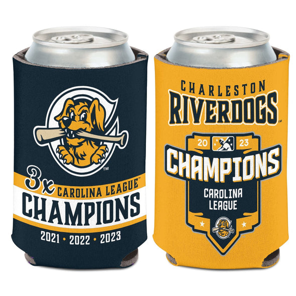 Charleston RiverDogs 3x Carolina League 2023 Championship Koozie