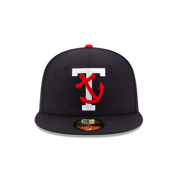 Tacoma Rainiers New Era 59Fifty Tacoma Tugs Navy Anchor Cap