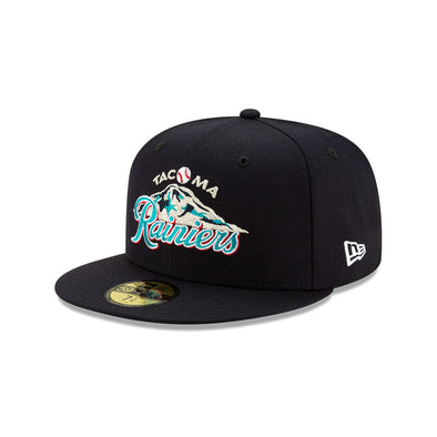 Tacoma Rainiers New Era 59Fifty Navy Classic Mountain Cap