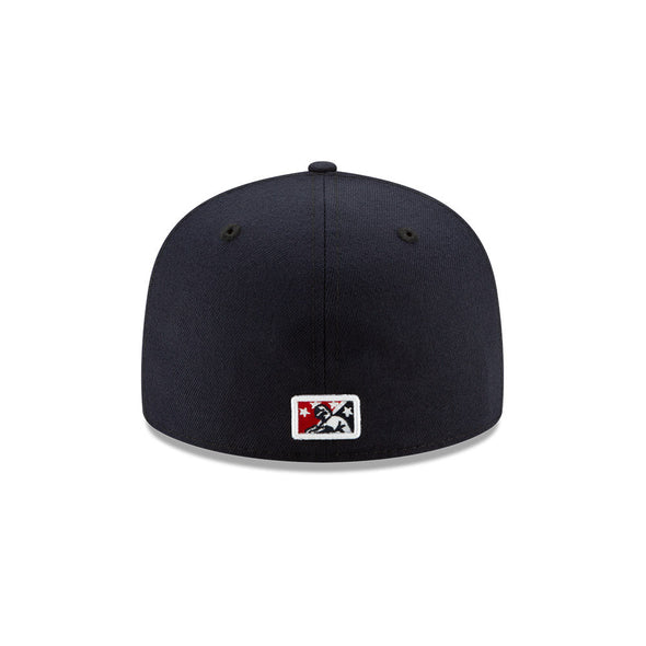Tacoma Rainiers New Era 59Fifty Navy Tacoma Yankees Cheney Patch