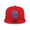 South Bend Cubs New Era 59Fifty Fitted Authentic On Field Alternate Cap