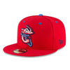 Jacksonville Jumbo Shrimp Official On-Field Red Alternate On Field 59Fifty