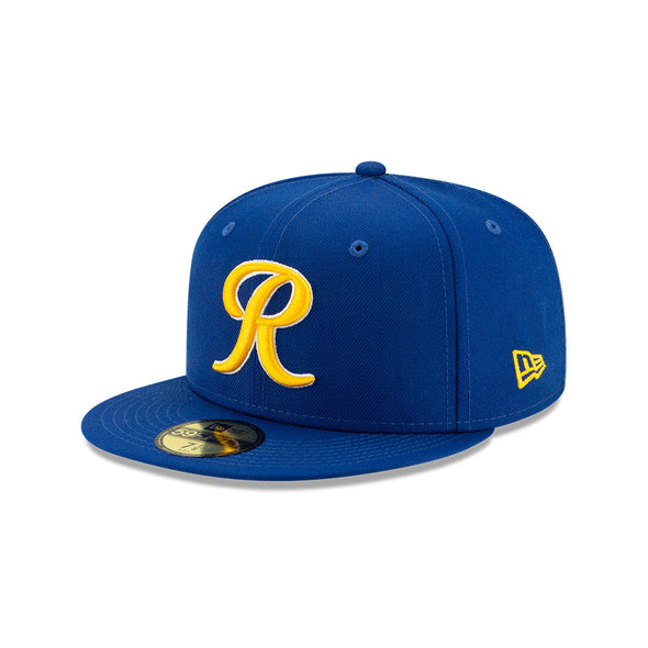 Tacoma Rainiers New Era 59Fifty Royal Yellow R Cap