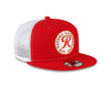 Tacoma Rainiers New Era 9Fifty Red Trucker Mesh Snapback