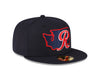 Tacoma Rainiers New Era 59Fifty Navy State Cap