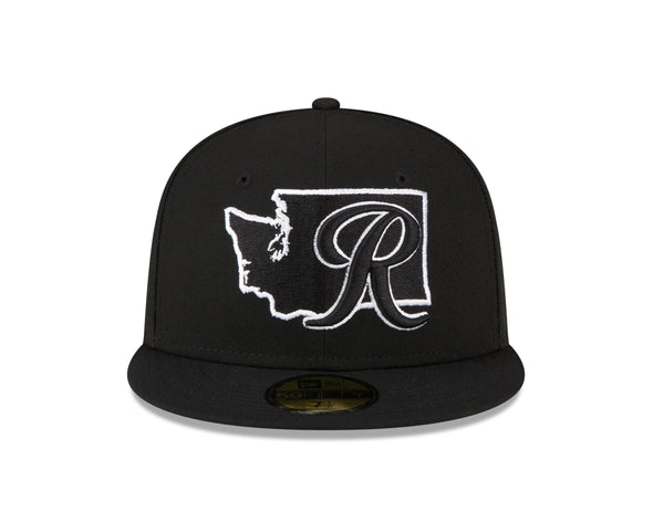 Tacoma Rainiers New Era 59Fifty Black State Cap