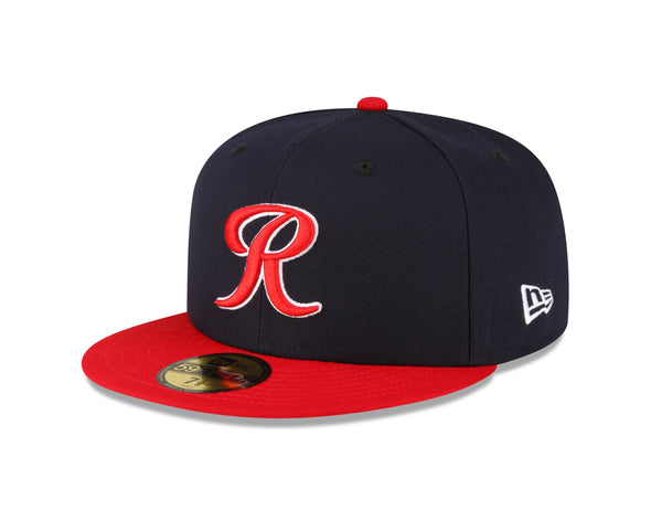 Tacoma Rainiers New Era 59Fifty Navy Red R Cap