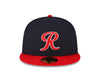 Tacoma Rainiers New Era 59Fifty Navy Red R Cap