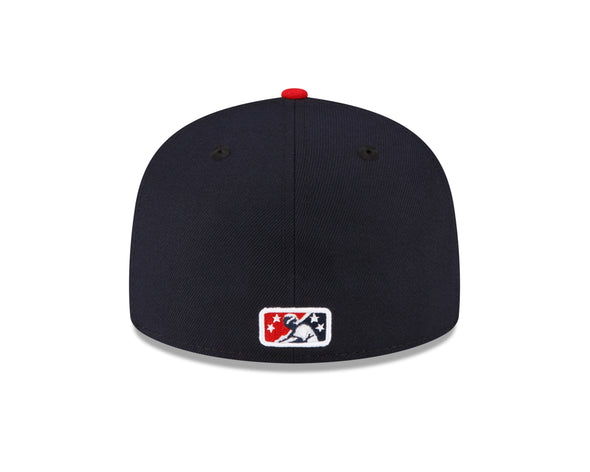 Tacoma Rainiers New Era 59Fifty Navy Red R Cap