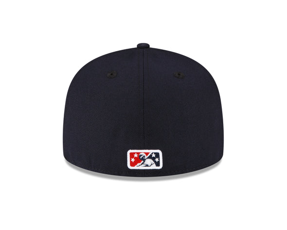 Tacoma Rainiers New Era 59Fifty Navy Circle TAC Cap