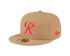 Tacoma Rainiers New Era 59Fifty Khaki Red R Cap