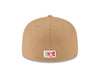 Tacoma Rainiers New Era 59Fifty Khaki Red R Cap