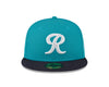 Tacoma Rainiers New Era 59Fifty Teal Silver R PCL Cap
