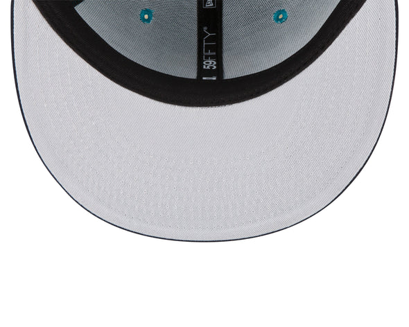 Tacoma Rainiers New Era 59Fifty Teal Silver R PCL Cap