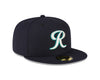 Tacoma Rainiers New Era 59Fifty Navy Teal R Cap