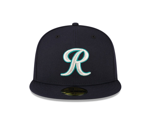 Tacoma Rainiers New Era 59Fifty Navy Teal R Cap