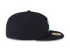 Tacoma Rainiers New Era 59Fifty Navy Teal R Cap