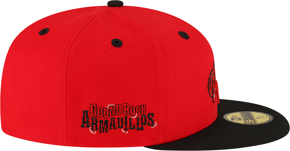 Round Rock Express Joe's Custom Cap's Red Armadillo 5950