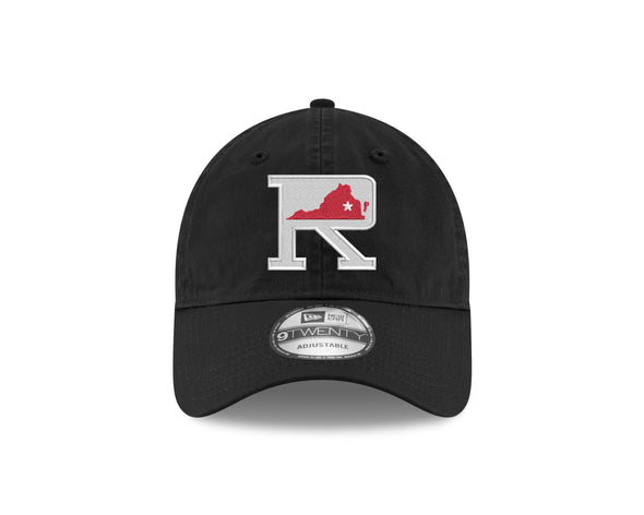 Richmond Flying Squirrels New Era Fauxback Black 'R' Logo 9Twenty