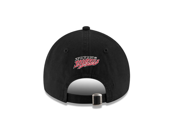 Richmond Flying Squirrels New Era Fauxback Black 'R' Logo 9Twenty