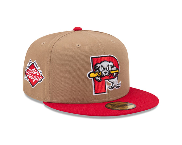 Khaki and Red Sea Dogs 59Fifty New Era Hat