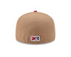 Khaki and Red Sea Dogs 59Fifty New Era Hat