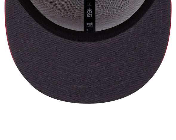 Khaki and Red Sea Dogs 59Fifty New Era Hat