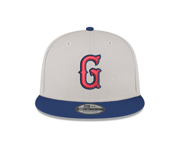 Greenville Drive New Era Cream/Navy 9FIFTY Red G Logo Hat