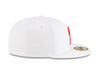 Tacoma Rainiers New Era 59Fifty White Red R Cap