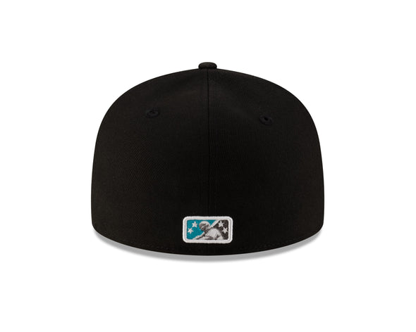 Tacoma Rainiers New Era 59Fifty Black Metallic Classic Mountain Cap