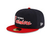 Tacoma Rainiers New Era 59Fifty Navy Red Street Script Cap