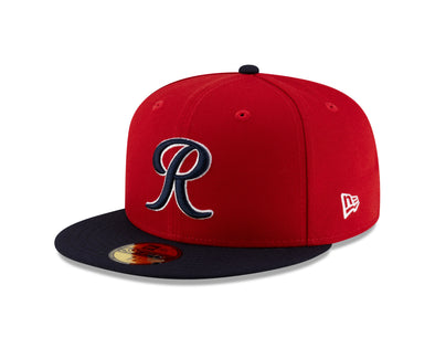 Tacoma Rainiers New Era 59Fifty Red Navy Cheney Patch Cap