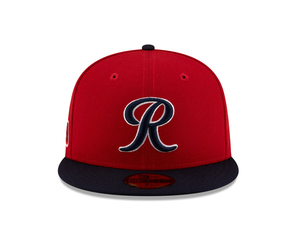 Tacoma Rainiers New Era 59Fifty Red Navy Cheney Patch Cap