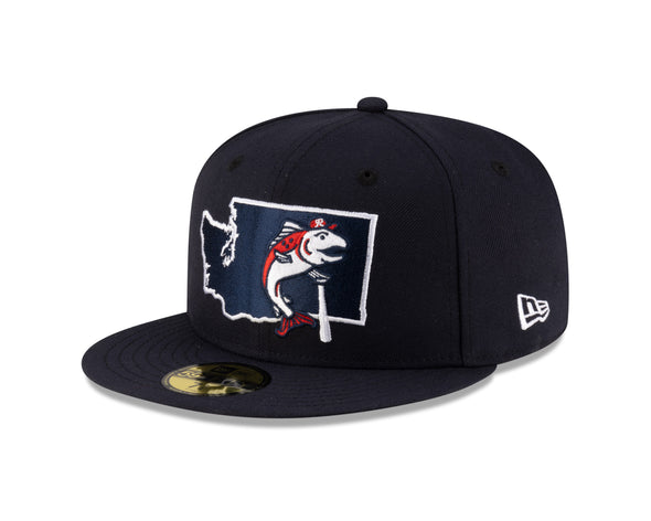 Tacoma Rainiers New Era 59Fifty Navy Slammin' Sam State Cap