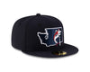Tacoma Rainiers New Era 59Fifty Navy Slammin' Sam State Cap