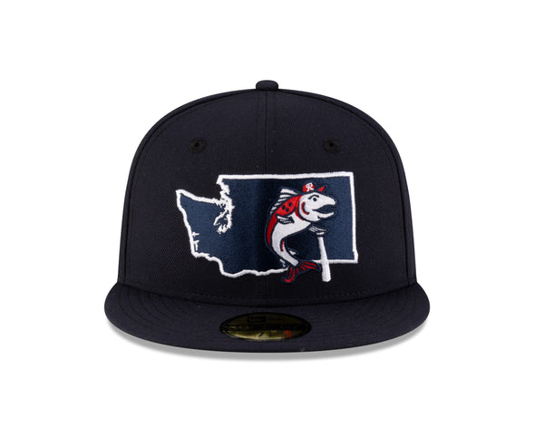 Tacoma Rainiers New Era 59Fifty Navy Slammin' Sam State Cap