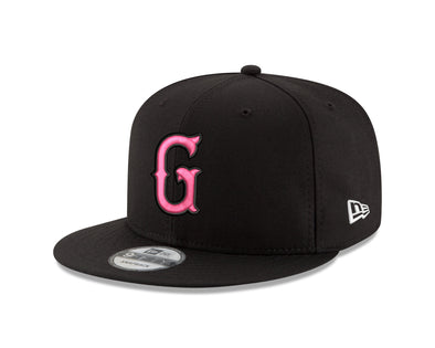 Greenville Drive New Era Black 9FIFTY Pink G Hat