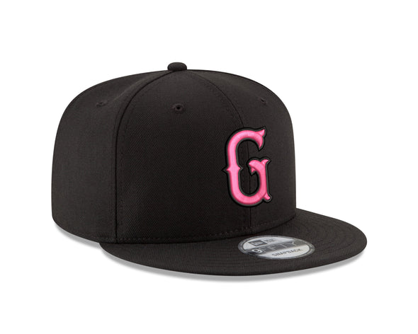 Greenville Drive New Era Black 9FIFTY Pink G Hat